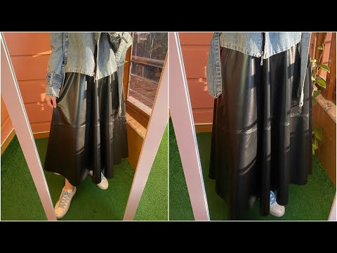 ÇOK KOLAY DERİ ETEK DİKİMİ/SEW LEATHER SKİRT