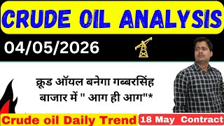 क्रूड ऑयल !! crude oil analysis today !! Crude oil live news today
