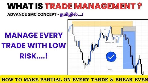 TRADE MANAGEMENT ( MAKE IT CORRECT ) - ADVANCE SMC IN SPARK TRADERS TAMIL | GAME CHANGING VIDEO