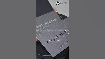 Mẫu name card cao cấp bồi 3D giấy mỹ thuật xám trắng và ép kim nhũ bạc.