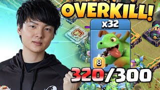 Stars OVERKILLS this MAX TH14 with 32 Baby Dragons! INSANE! Clash of Clans Esports