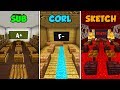 SUB vs CORL vs SKETCH - SCHOOL in Minecraft! (The Pals)