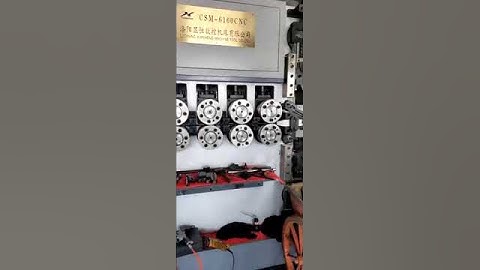 Spring coiling machine CSM-6160CNC Four pairs feeding rollers