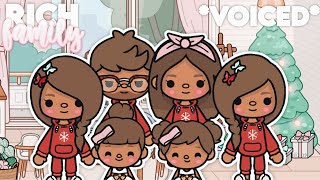 RICH Family CHRISTMAS ROUTINE! || *With Voices* || Toca Life World Family Roleplay