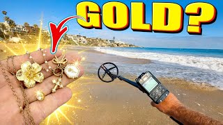 I Got GOLD Metal Detecting in This ULTRA-WEALTHY Beach Town!