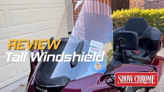Super Tall Windshield For 2018+ Honda Goldwing from Show Chrome