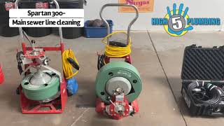 Drain Cleaning Machines, Jetters, and Cameras we use at High 5 Plumbing!