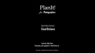 38. Cloud Distance  (Planit Video Tutorial 2019.04)