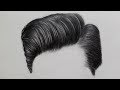 STEP-BY-STEP DRAWING OF MEN'S HAIR | Tutorial for Beginners