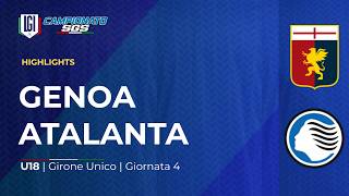 Highlights Genoa vs. Atalanta | Matchday 4 Under 18 Championship | 2026-27 Season