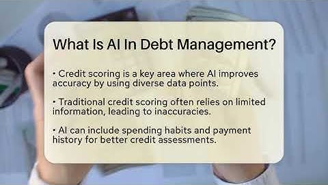 What Is AI In Debt Management? - CreditGuide360.com