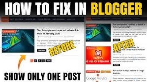 How to Change Number of Posts Displayed on Blogger Home Page | How to Fix : Only 1 Post is displayed