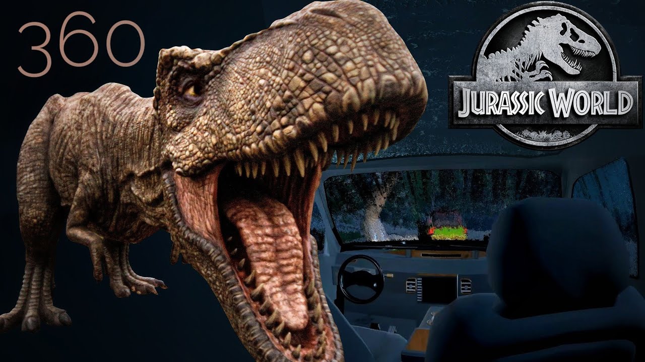 🦖 360° VR Jurassic Park Dinosaur Video T-Rex food hunting #3DVR360VIDEOS  #360video Jurassic World 