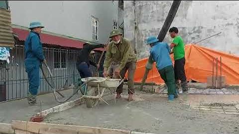 Cập nhật tiến độ thi công biệt thự đổ bê tông sàn tầng 1 tại Vĩnh Phúc