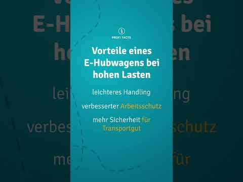 Besser: E-Hubwagen für
