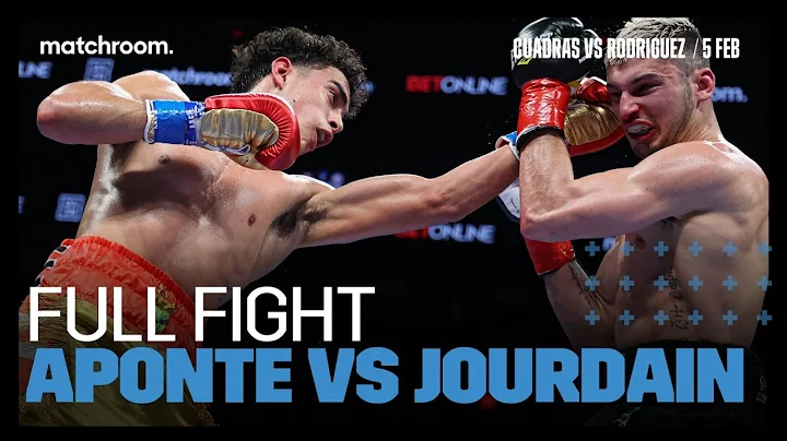 Aaron Aponte vs Louis Jordain (Full Fight: Cuadras-Rodrigue...  Undercard)