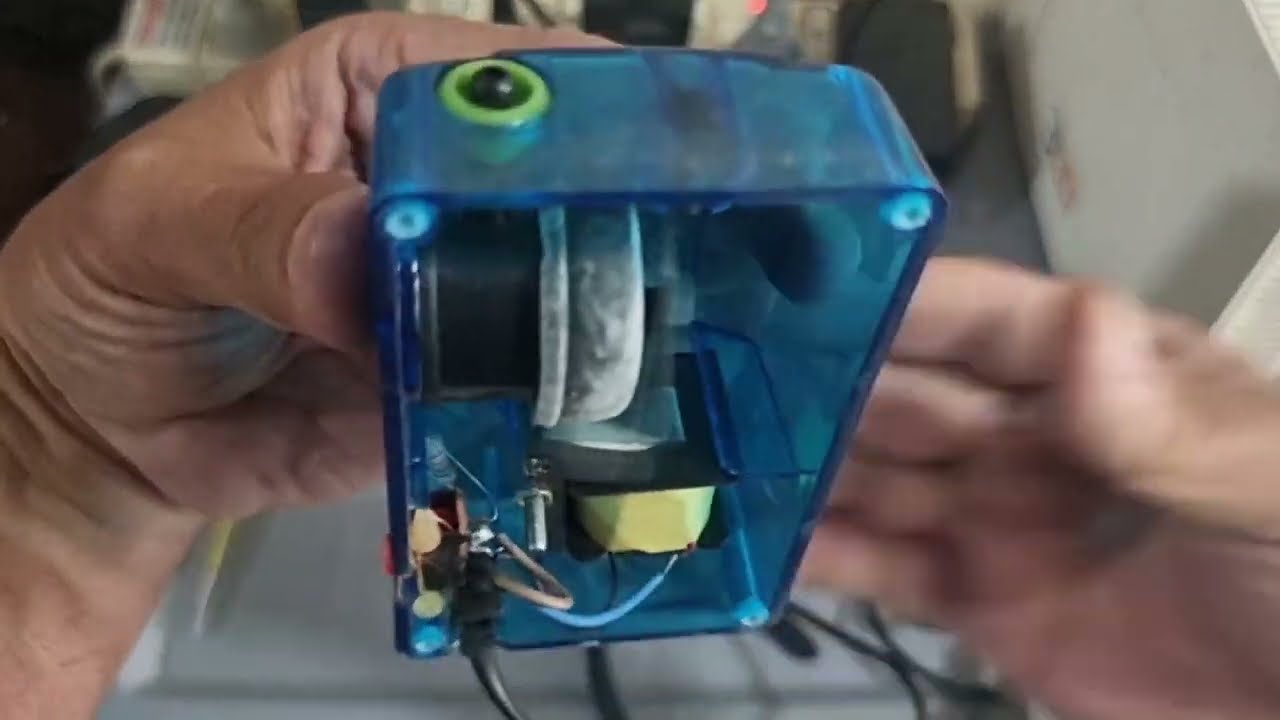 ปั๊มอ๊อกซิเจนตู้ปลาไม่ทำงาน  แนะนำหลักการและบอกจุดเสีย  Aquarium Air Pump repaire.