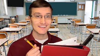 ASMR | NICEST Teacher Roleplay 👨🏻‍🏫🍎 (writing sounds, gum chewing, soft spoken) screenshot 4