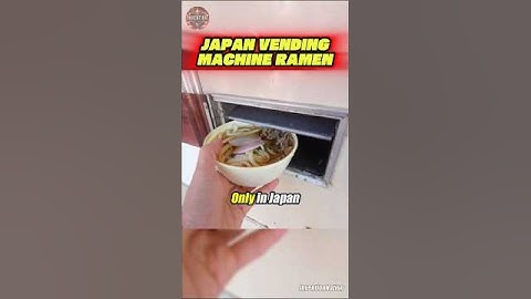 Ramen from a Vending Machine?! Only in Japan! 🍜🇯🇵