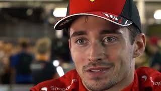 F1 2022 Charles Leclerc Post Race Interview Singapore GP
