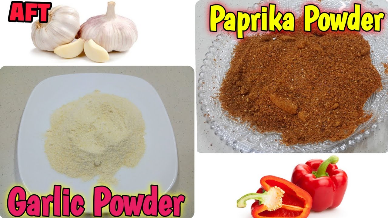 How To Make Paprika Powder & Garlic Powder At Home Homemade Smoked Paprika & Garlic Powder