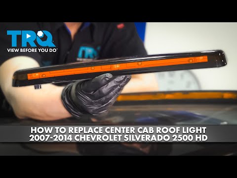 How to Replace Center Cab Roof Light 2007-2014 Chevrolet Silverado 2500 HD
