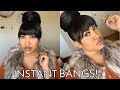 INSTANT BUN with BANGS!!! | ft. Sensationnel