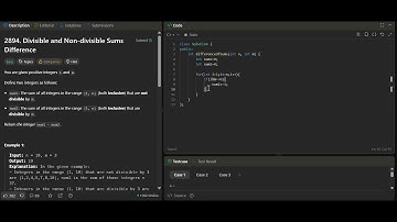 2894. Divisible and Non-divisible Sums Difference