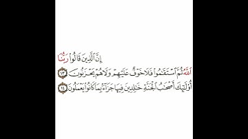 سورة الأحقاف 6 القسم السادس تكرار كيفي من .. إن الذين قالوا ربنا الله ثم استقاموا .. إلى .. يعملون