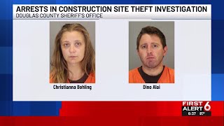 Arrests in construction site theft investigation