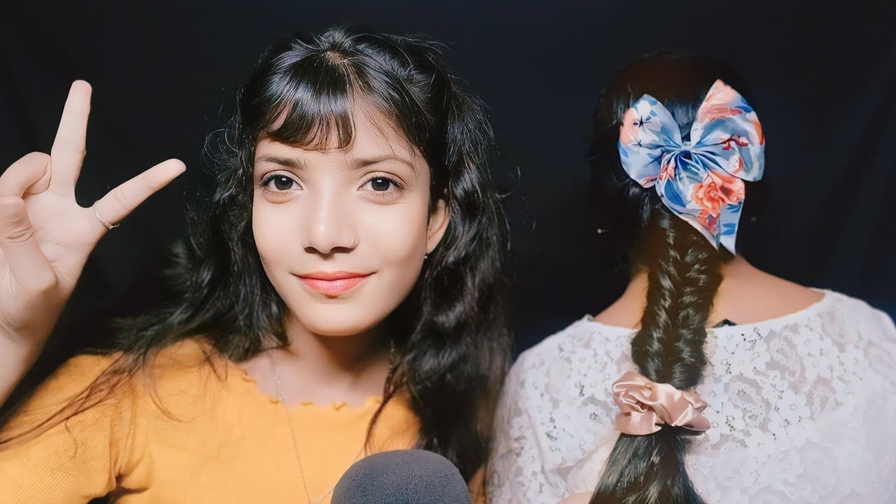 ASMR Hair Play With My Sister | Hair Cut, Scalped Massage, Hair Style |