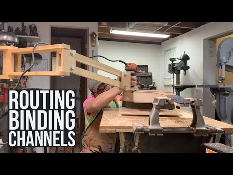 Routing Binding Channels and Making Laminated Binding - Making Trevor's Weissenborn 14