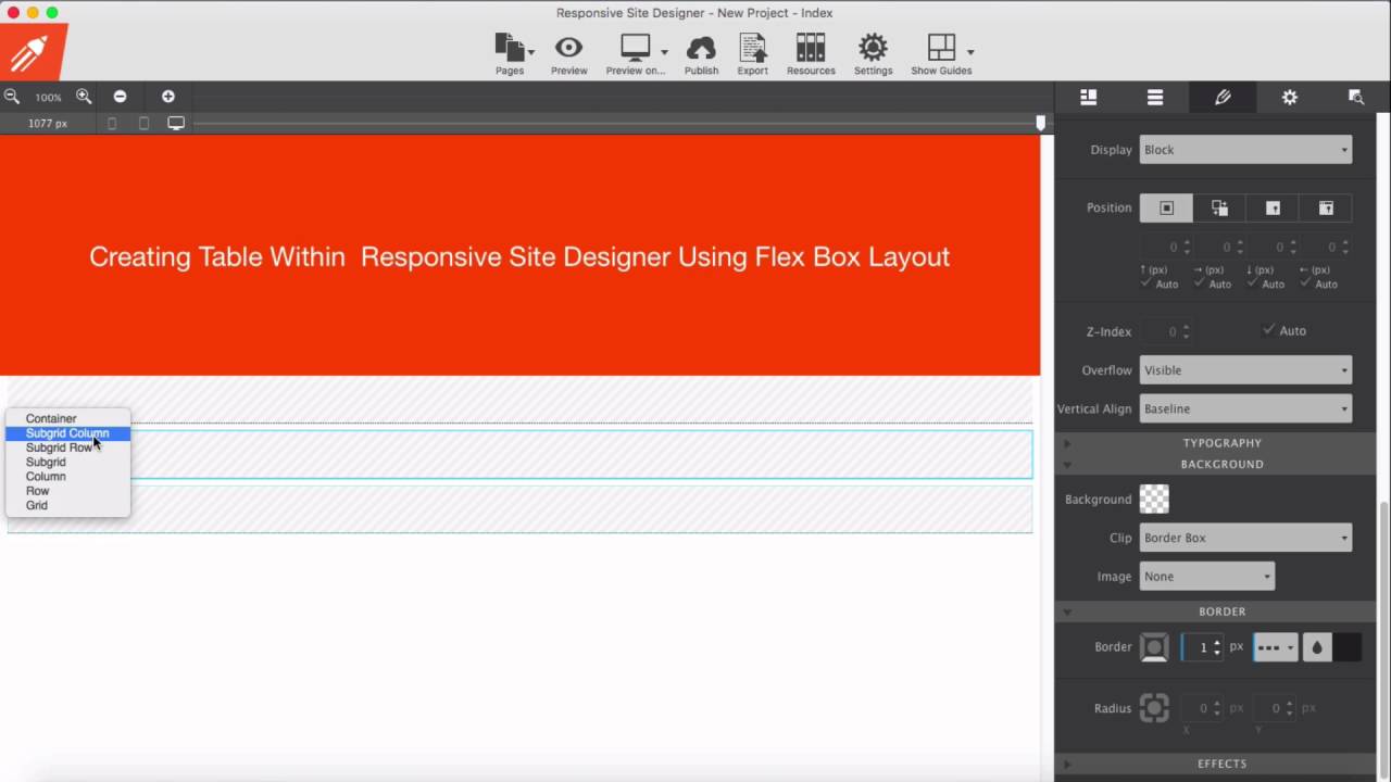 Another Method of Creating Table Using Flex Box Layout - YouTube