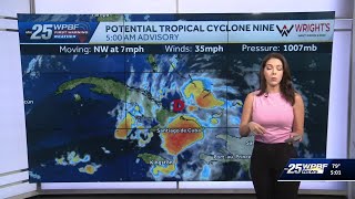 Tracking indirect impacts from PTC 9 starting Sunday
