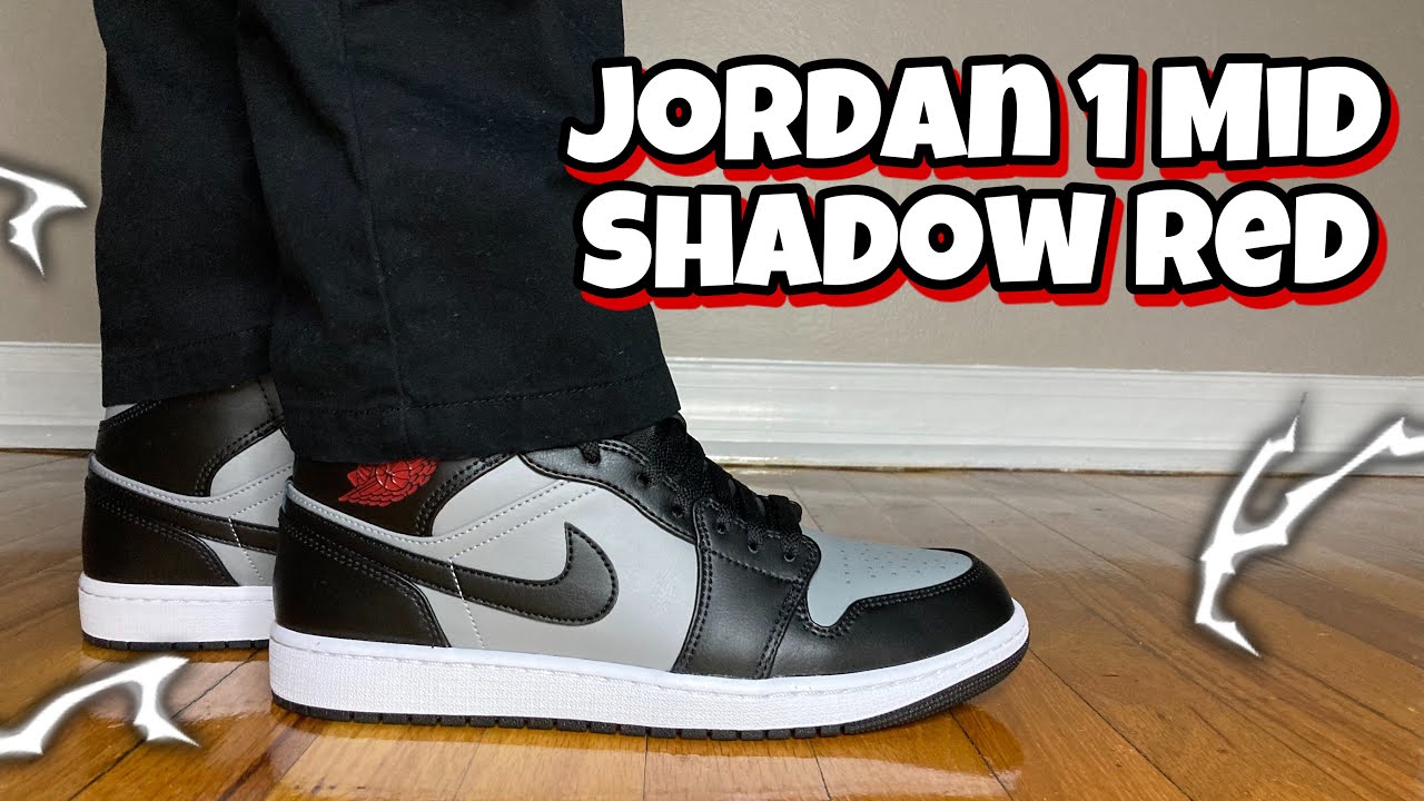 Jordan 1 Mid Shadow Red Review and On Feet! THESE ARE CLEAN!!