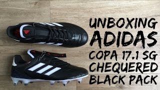 Adidas Copa 17.1 SG 'CHEQUERED BLACK PACK' | UNBOXING | football boots | 2017 | HD