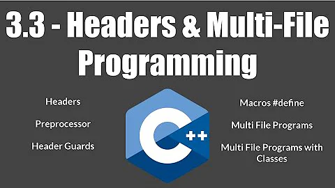 Header Files & Multi File Programming in C++ - 3.3