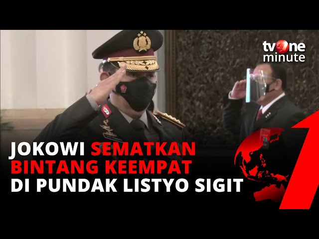 Dilantik Jokowi, Jendral Listyo Sigit Prabowo Resmi Jadi Kapolri! | tvOne Minute class=