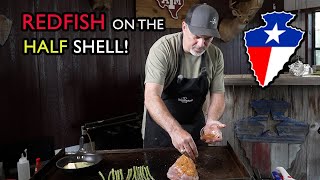 Texas Redfish on the Half Shell w/Creamy Lemon Butter Sauce (Catch and Cook)