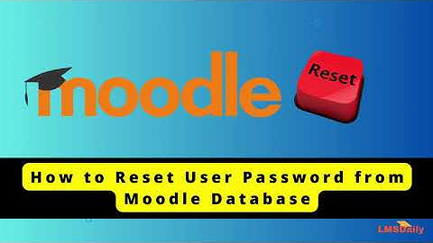 Moodle Admin - How to reset password through Moodle Database #moodle #elearning #education #edtech