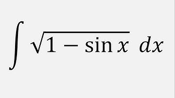Integral of sqrt(1 - sin x) dx