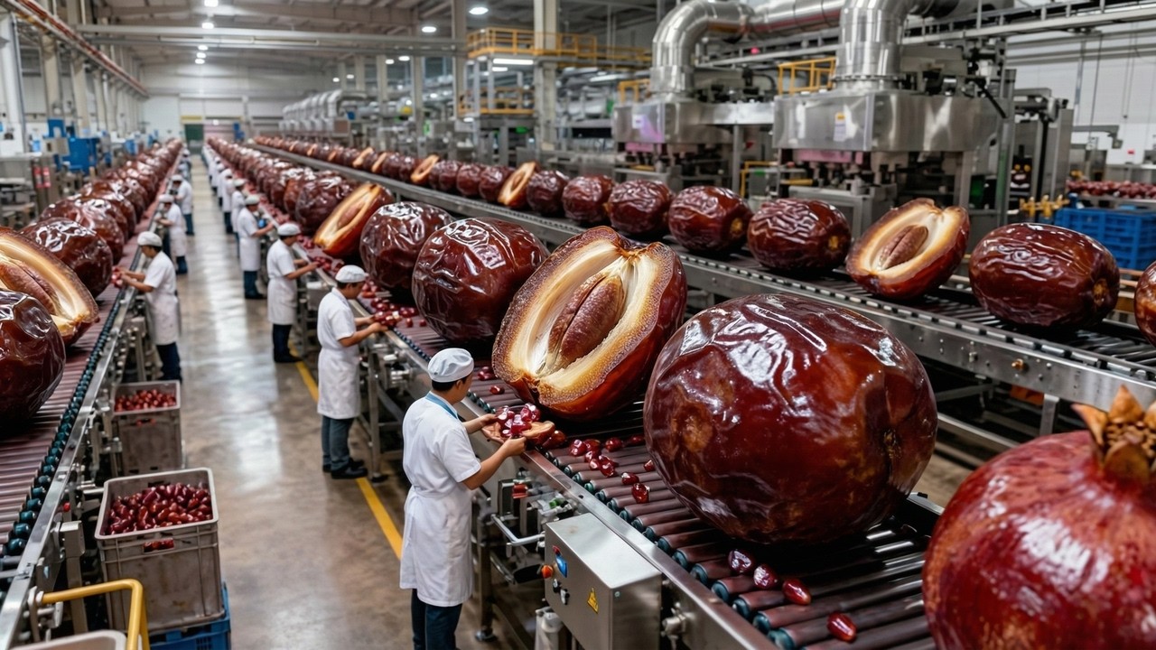 Inside a Modern Dates Factory: From Raw Dates to Premium Quality ...