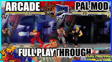 Street Fighter III 3S Double Play OG vs Pal Mod with Ryu