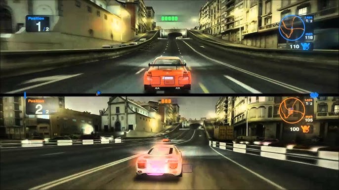 Blur 2 player splitscreen gameplay PS3 