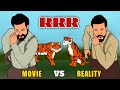 Rrr movie vs reality  jr ntr  ram charan  ss rajamouli  funny movie spoof  mv creation