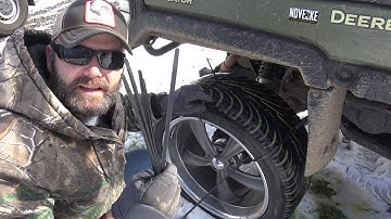 ZIP TIE SNOW TIRE HACK....WILL IT WORK?