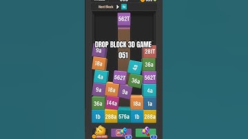 Drop Block 3D Puzzle Gameplay 051 #games #eronluke #shortvideo #shortsfeed
