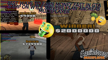 Best Ways To Earn Money FAST in GTA SAMP on WTLS Servers | San Andreas Multiplayer