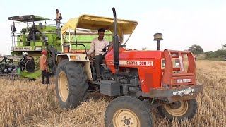 Swaraj 960 Fe | Sonalika 60 Rx | Kartar 4000 Combine Harvesting And Working Together