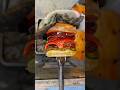 吹きガラスでハンバーガーを作りました🍔🍽️ I made a hamburger🔪🍔　#glassblowing #glassart #hamburger #ハンバーガー #吹きガラス